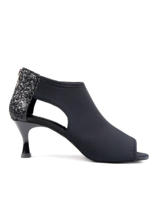Zapato Black Neoprene and Glitter
