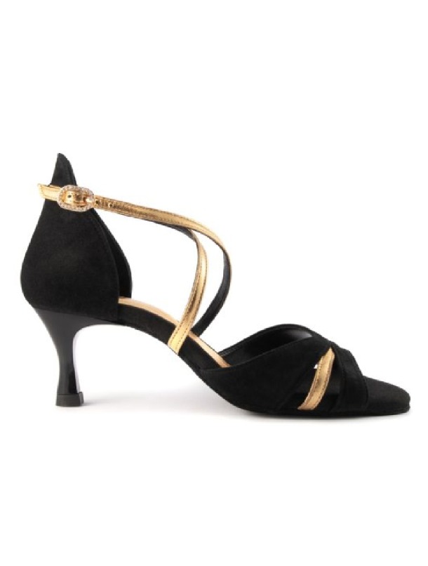Zapato Black Gold Leather