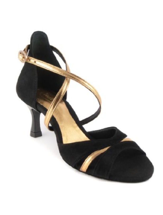 Zapato Black Gold Leather